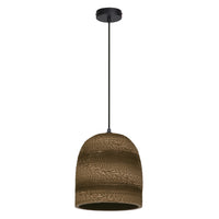 Lampada a sospensione LEDVANCE DECOR Decor Cardboard Ball Bell marrone, E27
