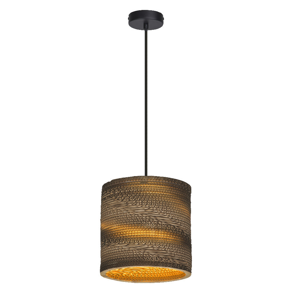 Lampada a sospensione LEDVANCE DECOR Decor Cardboard Cilindro marrone, E27