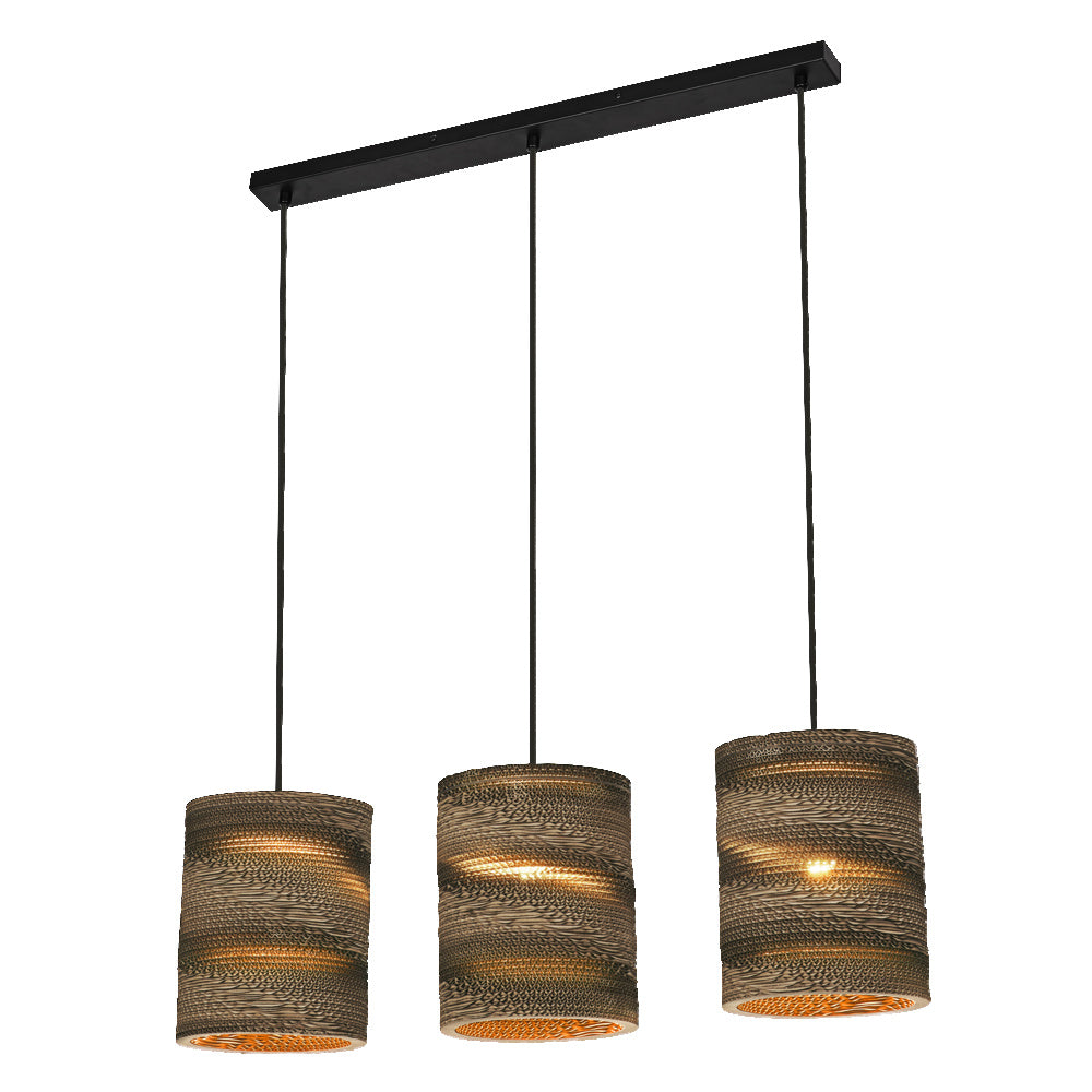 LEDVANCE DECOR Pendelleuchte Decor Cartone Cilindro braun, 3xE27