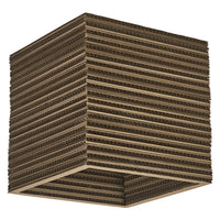 LEDVANCE DECOR Deckenleuchte Decor Cardboard Square braun, E27