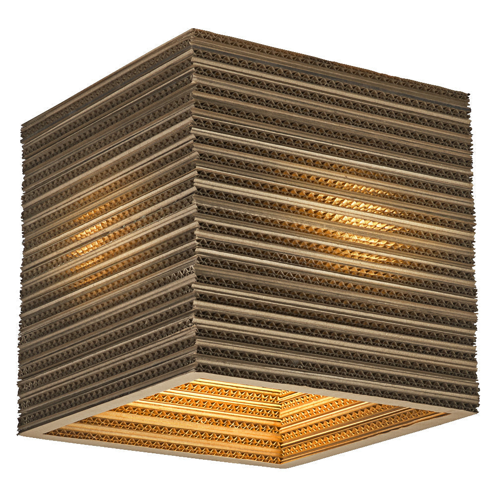 LEDVANCE DECOR Deckenleuchte Decor Cardboard Square braun, E27