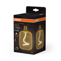 Lampada OSRAM DECOR LED a filamento spirale quadrata, oro, 3,5W, 170lm