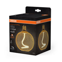 Lampada OSRAM DECOR LED con filamento a spirale, globo, oro, 3,5W, 170lm