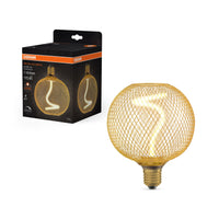 Lampada OSRAM DECOR LED con filamento a spirale, globo, oro, 3,5W, 170lm