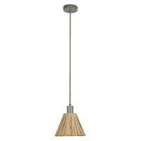 LEDVANCE DECOR Pendelleuchte Decor Raffia grün-braun, E27, 200 mm