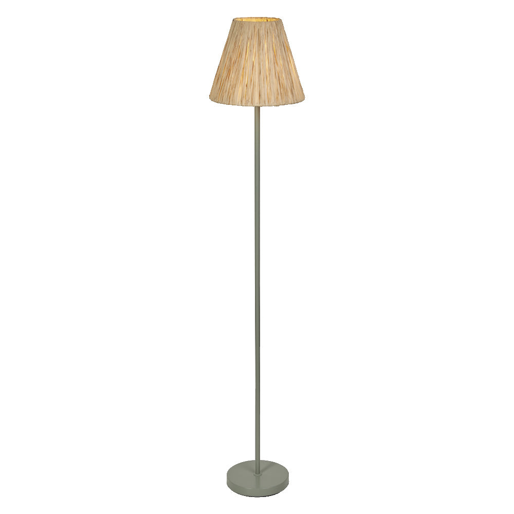 LEDVANCE DECOR Lampada da terra Decor Raffia verde-marrone, E27, 300 mm