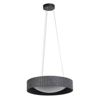 OSRAM DECOR Lampada a sospensione cilindro in feltro grigio scuro, 28W, 830mm
