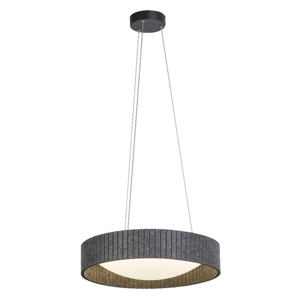LEDVANCE DECOR Felt Cylinder Lampadario Grigio scuro, 28W, 830mm