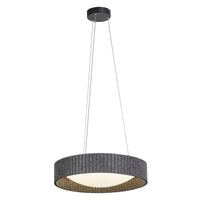 OSRAM DECOR Lampada a sospensione cilindro in feltro grigio scuro, 28W, 830mm