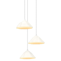 Lampada a sospensione LEDVANCE DECOR a 3 luci Decor Lotus Leaf bianca, E14