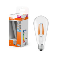 Lampada OSRAM LED Star Classic, Edisonform, 6.5W, 806lm, Trasparente