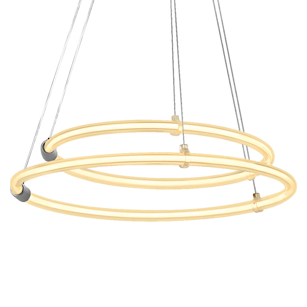 LEDVANCE DECOR Aura lampada a sospensione a 2 elementi, 3000K, 21W, 2400lm, Click DIM