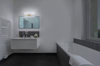 OSRAM Orbis Specchio Lampada, Bagno, Click-CCT, 6.8W, 40cm, Decorazione in legno, IP44