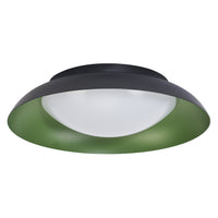 LEDVANCE ORBIS Plafoniera a piastra 19W 310mm nero/verde