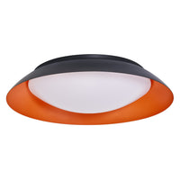 LEDVANCE ORBIS Plate Deckenleuchte 45W 480mm schwarz/orange