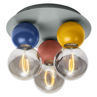 OSRAM DECOR Lampada da soffitto Bubble, 3 fiamme, E27, Multicolore
