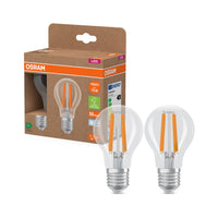 Lampada LED OSRAM classe energetica, forma lampadina, 5W, trasparente, EEK A