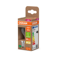 Lampada LED OSRAM classe energetica, 2.2W, Trasparente, EEK A, 470lm, E14