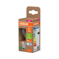 Lampada LED OSRAM classe energetica, Miniball, 2.2W, Trasparente, EEK A