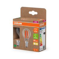 OSRAM Energy Class LED-Lampada, 2.2W, Chiara, EEK A, 470lm, E14, Bianco caldo