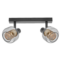 LEDVANCE DECOR Spot Firefly Lampada da soffitto nera, OSRAM lampadina inclusa, 2 x 2.8W, E14