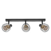 LEDVANCE DECOR Spot Firefly Lampada da soffitto nera, OSRAM lampadina inclusa, 3 x 2.8W, 750lm