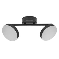 LEDVANCE DECOR Spot Moon Lampada da soffitto nera, 2 Spots, 10.5W