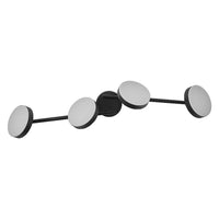 LEDVANCE DECOR Spot Moon Lampada da soffitto nera, 4 Spots, 21W