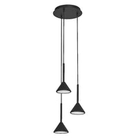 LEDVANCE DECOR Fuji 3XPendant Lampadario PL 13W 930 Nero