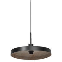 OSRAM DECOR Lampada a sospensione a piastra E27 Lampada a sospensione Nero Legno OSRAM DECOR