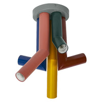 OSRAM DECOR Lampada da soffitto Straw, 5 fiamme, E27, Multicolore