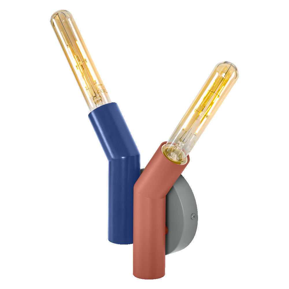 LEDVANCE DECOR Straw Lampada da parete, 2 luci, E27, multicolor