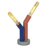 LEDVANCE DECOR Straw Lampada da tavolo, 2 luci, E27, multicolor