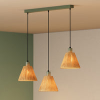 OSRAM DECOR Lampada a sospensione Decor Rafia Lineare verde, 3xE27