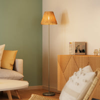 LEDVANCE DECOR Lampada da terra Decor Raffia verde-marrone, E27, 300 mm