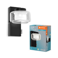 Lampada da parete per bagno LEDVANCE ORBIS Flame 5,5W Click CCT IP44 nera