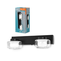 Lampada da parete per bagno LEDVANCE ORBIS Flame 11W Click CCT IP44 nera