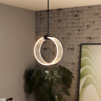 LEDVANCE DECOR Circle Pendant Lampadario, 3 pendenti, 8W, Click CCT Nero