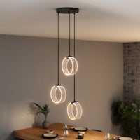 OSRAM DECOR Circle Pendelleuchte, 3 Pendel, 20W, Click CCT Black
