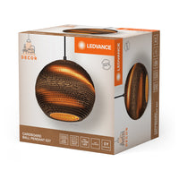 LEDVANCE DECOR Pendelleuchte Decor Cardboard Ball braun, E27