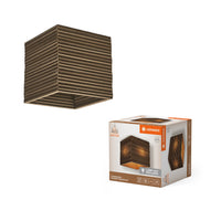 LEDVANCE DECOR Deckenleuchte Decor Cardboard Square braun, E27