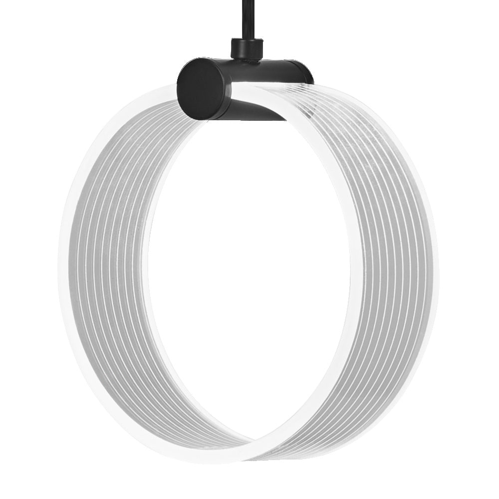 LEDVANCE DECOR Circle Pendant Lampadario, 3 pendenti, 8W, Click CCT Nero