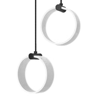 LEDVANCE DECOR Circle Pendelleuchte, 2 Pendel, 14W, Click CCT Black