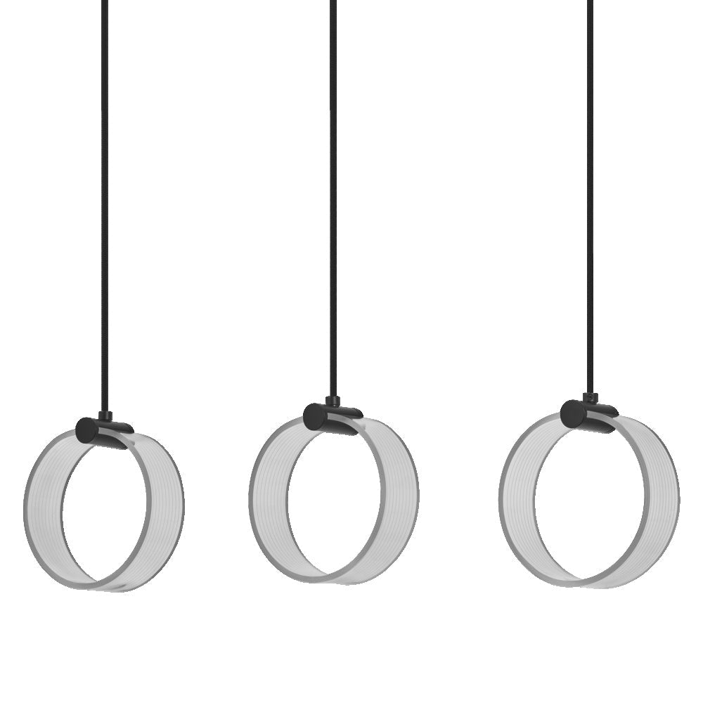 LEDVANCE DECOR Circle Pendelleuchte, 3 Pendel, 20W, Click CCT Black