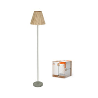 LEDVANCE DECOR Lampada da terra Decor Raffia verde-marrone, E27, 300 mm