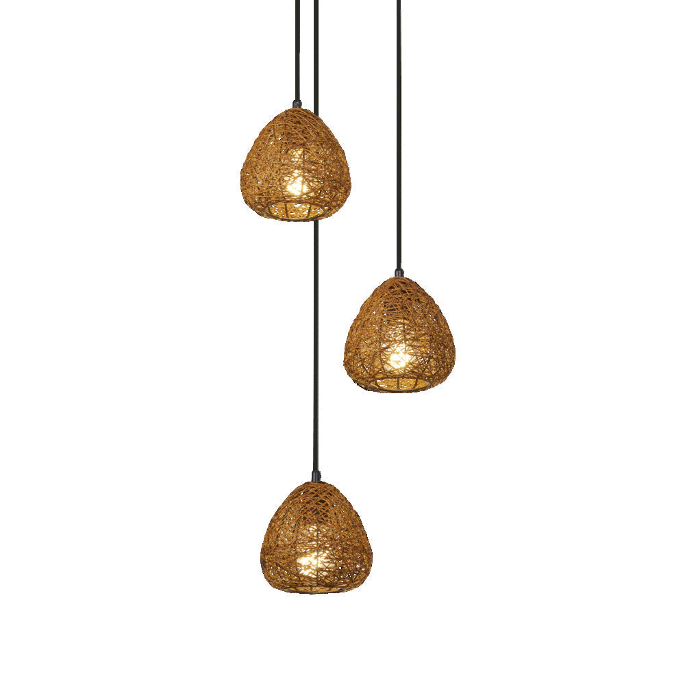 LEDVANCE DECOR Paper Drop Pendant Lampadario Plate 3XE27 Beige