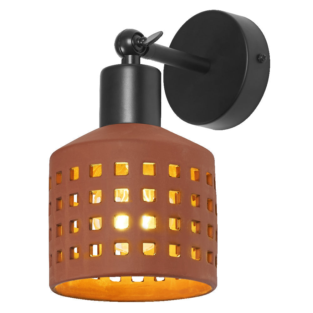 LEDVANCE DECOR Clay Windows Wall Lampada da parete Marrone, E27
