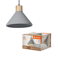 Lampada a sospensione in cemento LEDVANCE DECOR Concrete Wood, E27, 220 mm