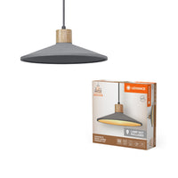 Lampada a sospensione in cemento LEDVANCE DECOR Concrete Wood, E27, 320 mm