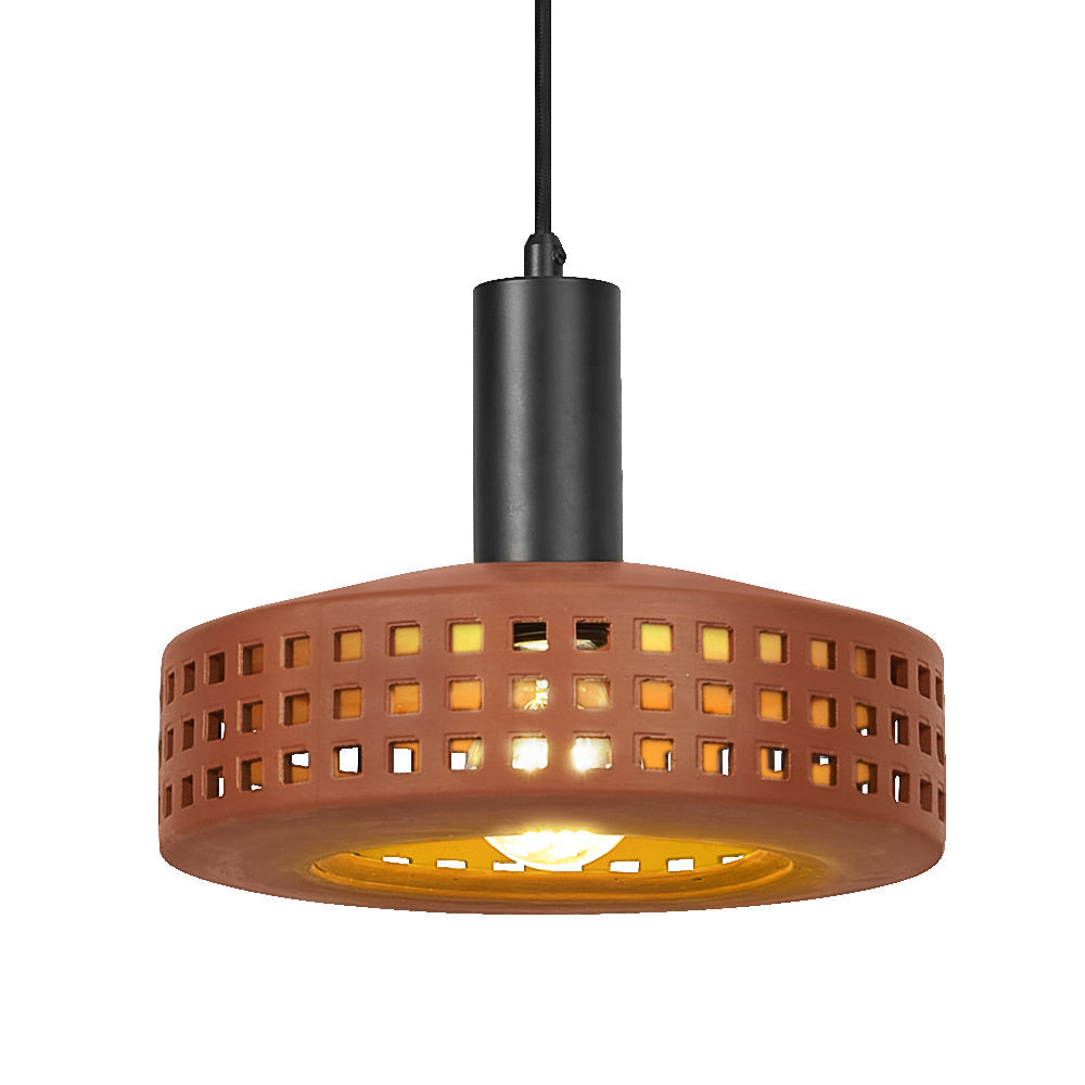 LEDVANCE DECOR Clay Windows Pendant Lampadario Marrone, E27